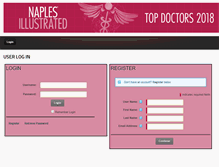 Tablet Screenshot of naplestopdoctors.com